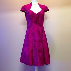 Pink shoulder cap dress with pockets by THeIA